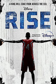The movie Poster for the Disney Plus movie Rise